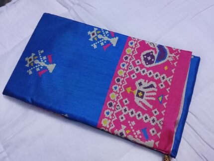 Blue with pink color