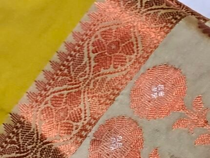 Green colour silk saree